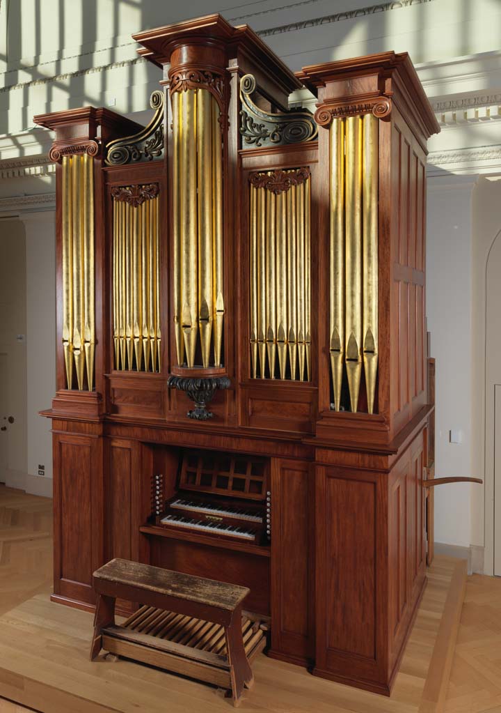 1830 pump organ on display at The Met Fifth Avenue